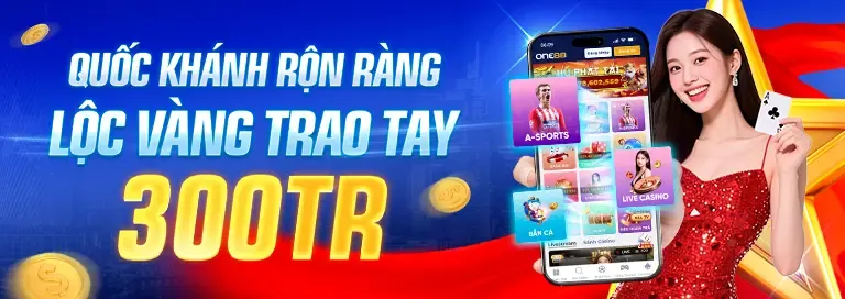 Giải độc đắc lũy tiến với số tiền lớn và hiệu ứng ánh sáng rực rỡ